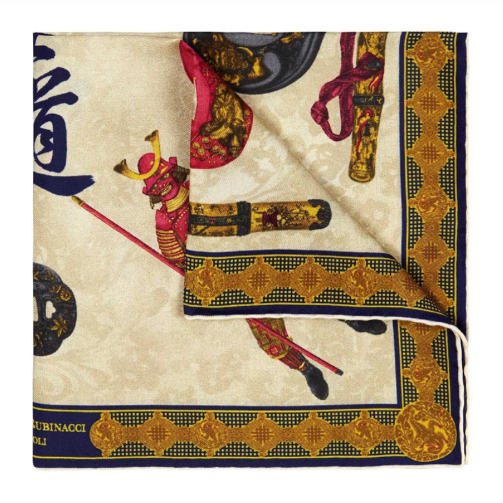 Rubinacci Pochette samurai blu navy Promozione Limitata