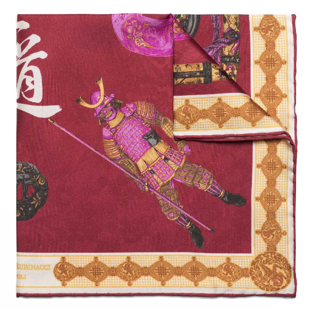 Rubinacci Pochette samurai bordeaux Prezzo Ridotto