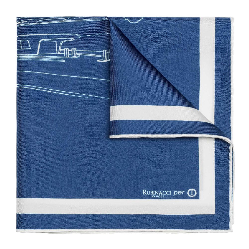 Rubinacci Pochette garage italia blu navy Novità