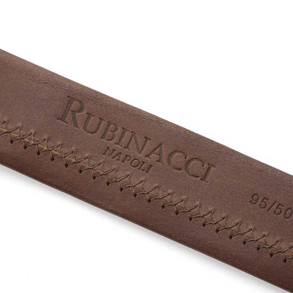Rubinacci Cintura tubolare in pelle tabacco Outlet