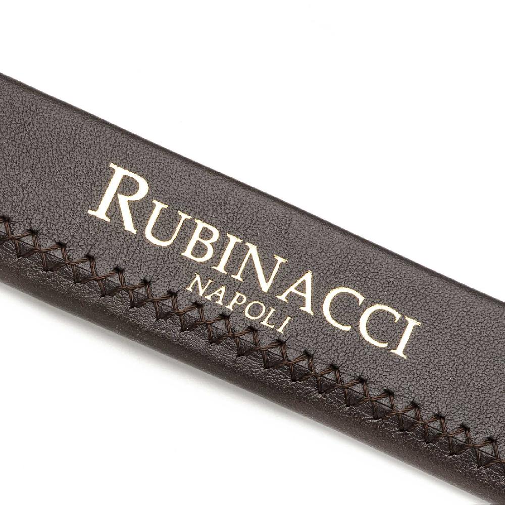 Rubinacci Cintura tubolare vitello nappato testa di moro Vendite stagionali