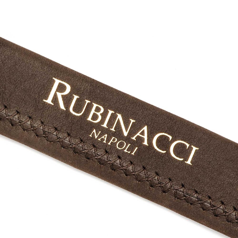 Rubinacci Cintura tubolare in nabuk testa di moro Cyber Monday