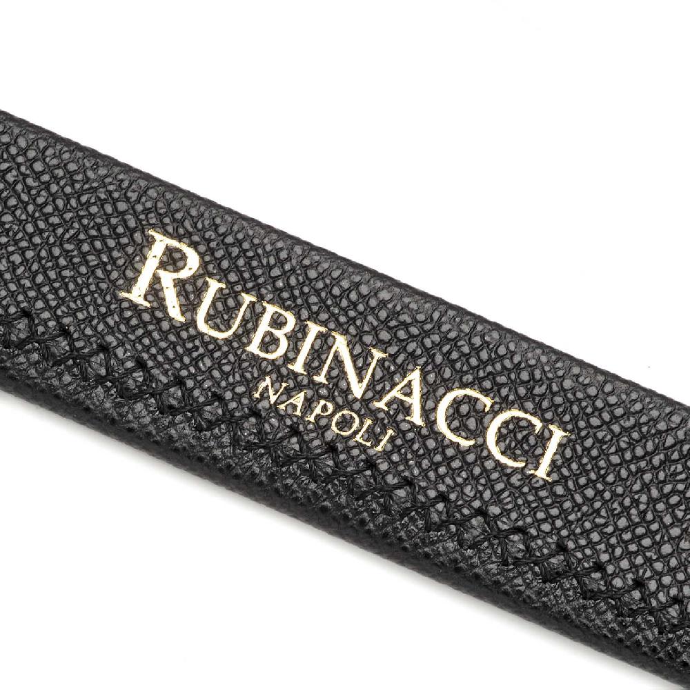 Rubinacci Cintura stampa alpina nera Offerta natalizia