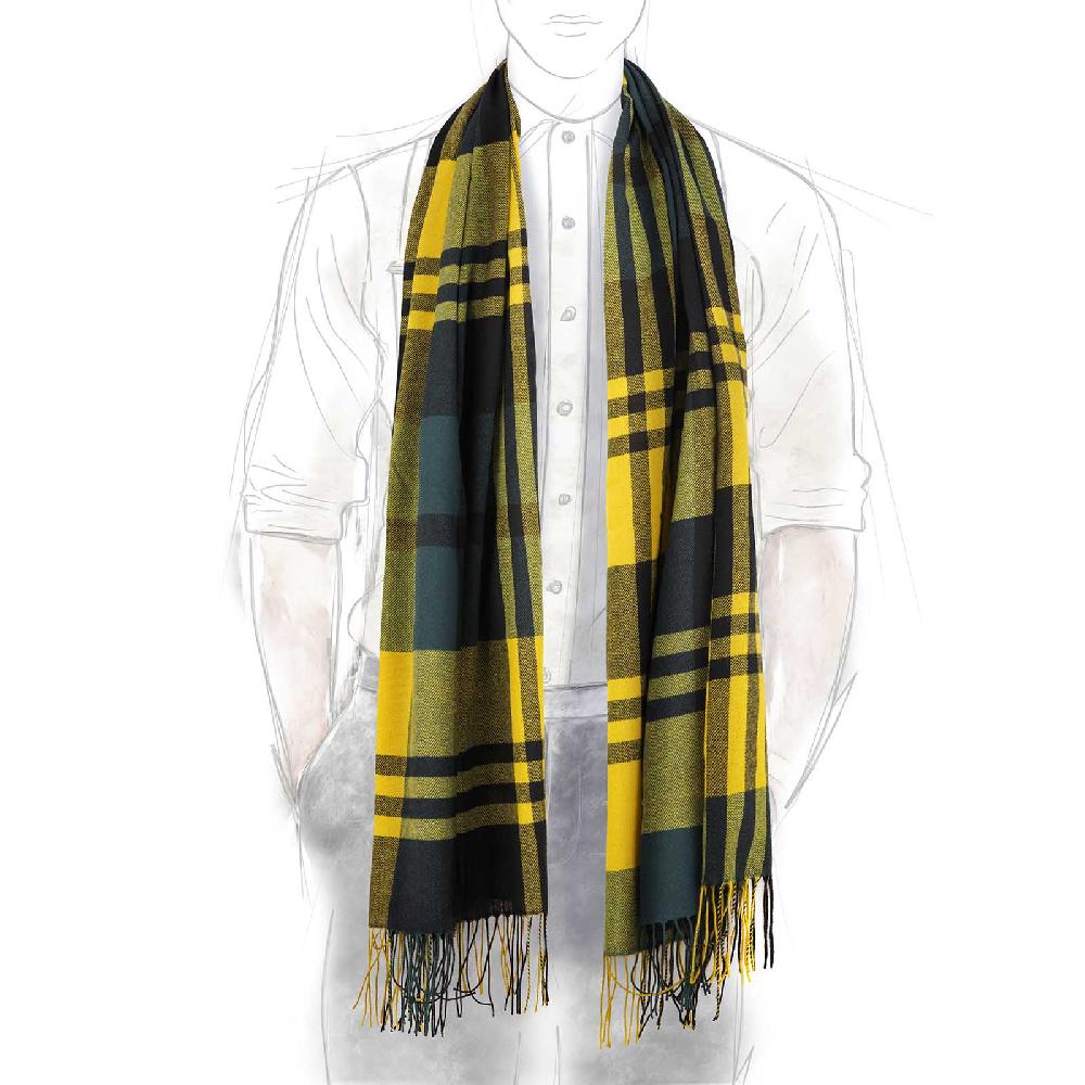 Rubinacci Sciarpa tartan giallo Offerta migliore