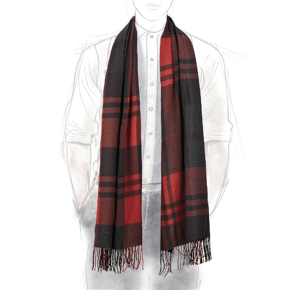 Rubinacci Sciarpa tartan rosso Latest fashion