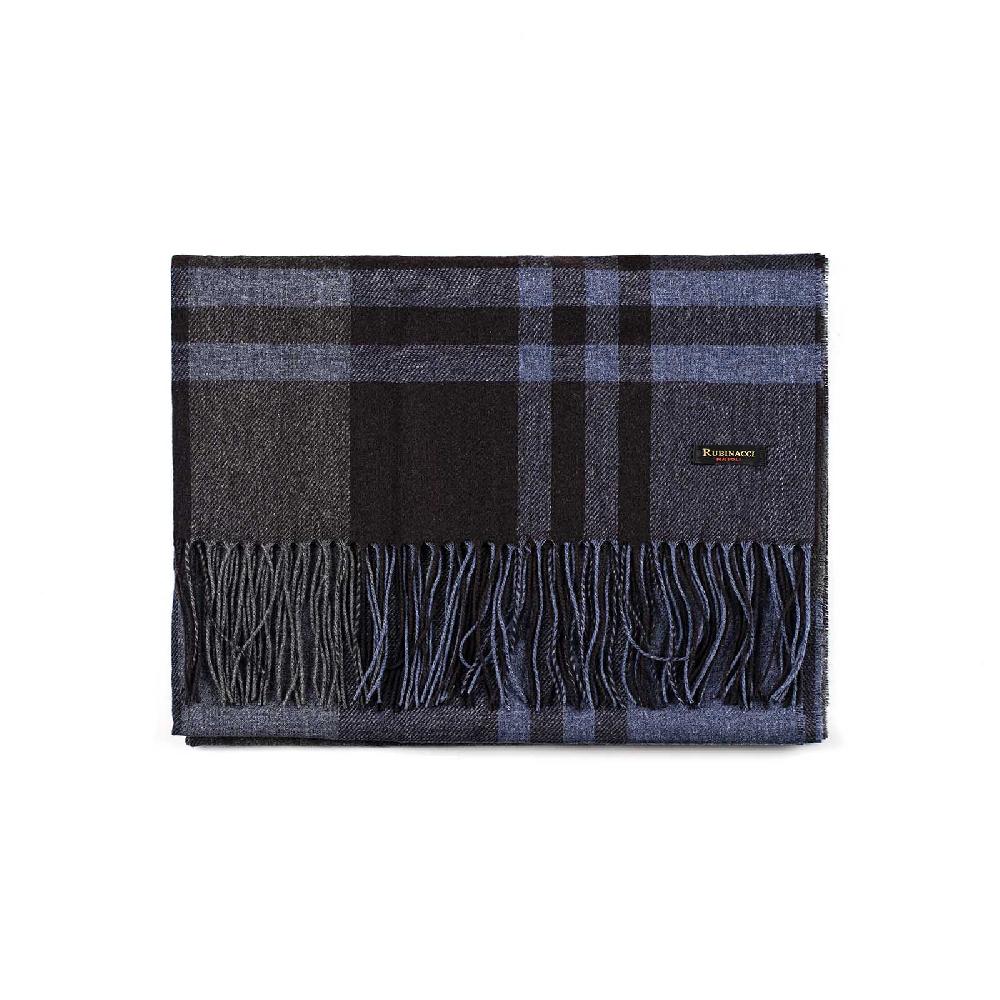 Rubinacci Sciarpa tartan blu Online Outlet