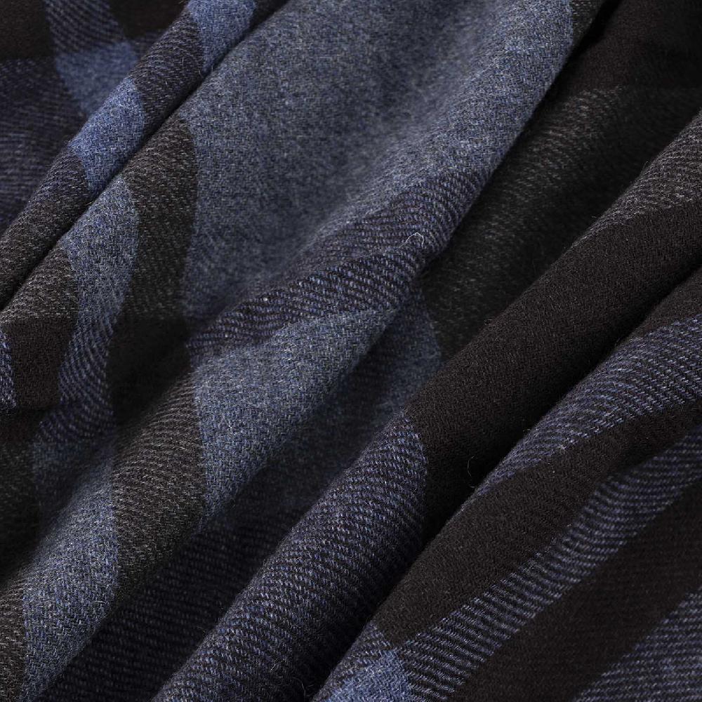 Rubinacci Sciarpa tartan blu Online Outlet