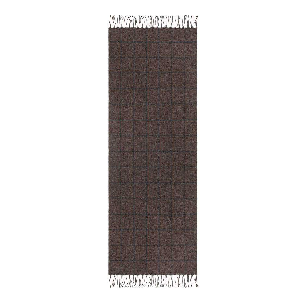 Rubinacci Sciarpa quadri marrone
