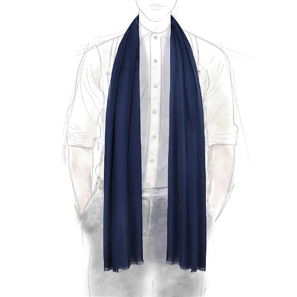 Rubinacci Sciarpa in cashmere blu indaco Offerte giornaliere