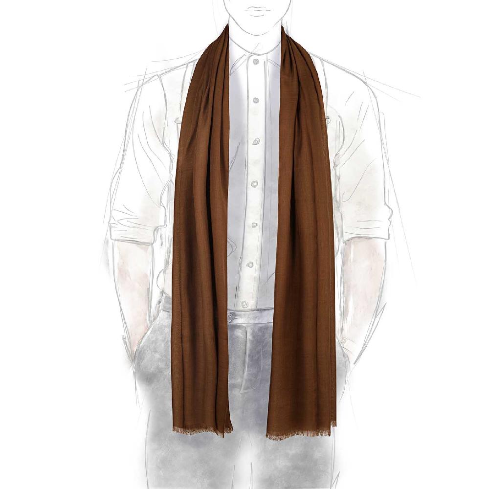 Rubinacci Sciarpa in cashmere marrone Offerte speciali