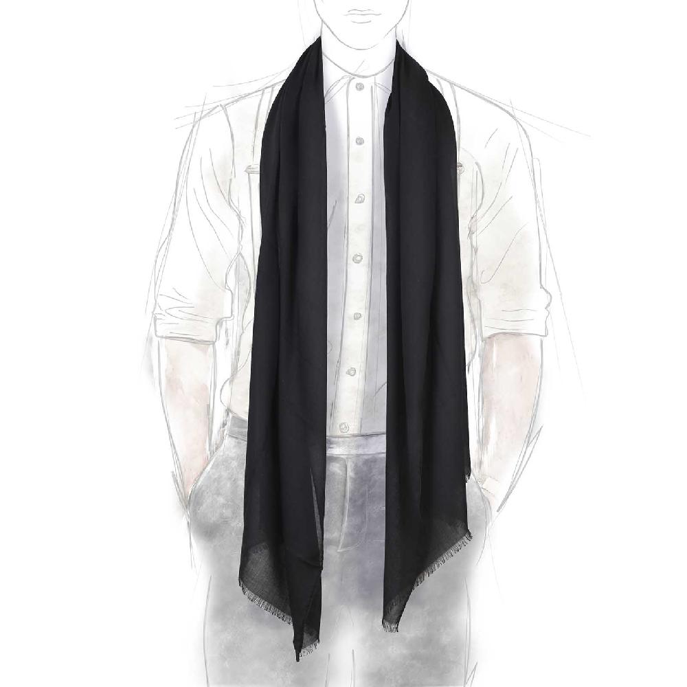 Rubinacci Sciarpa in cashmere nero Ultimo giorno