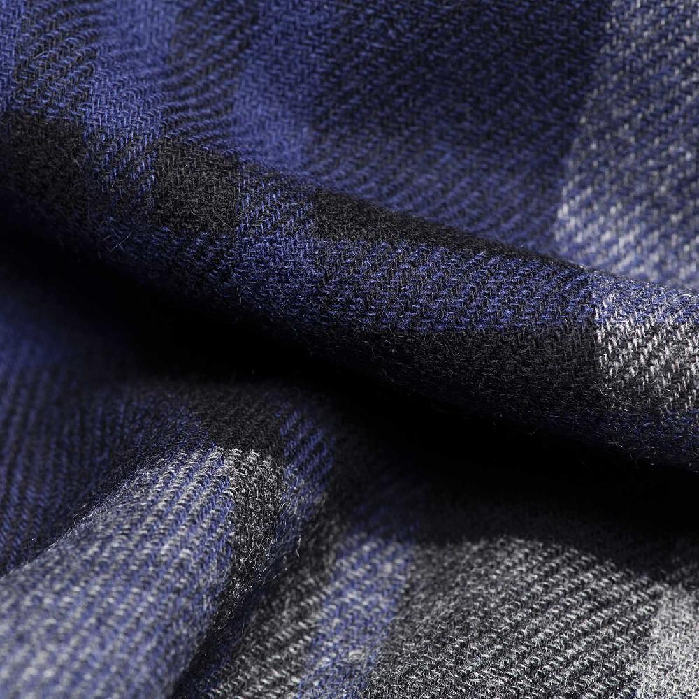Rubinacci Sciarpa quadri grigio e blu Super sconto