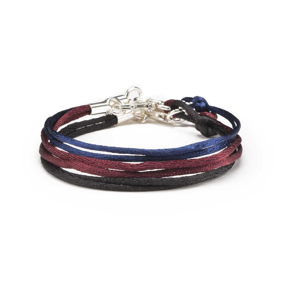 Rubinacci Braccialetto ruby in seta bordeaux Limitato a 3 giorni