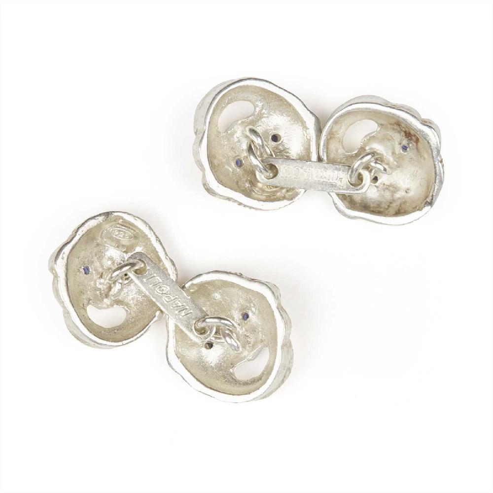 Rubinacci Gemelli maschere argento Qualità