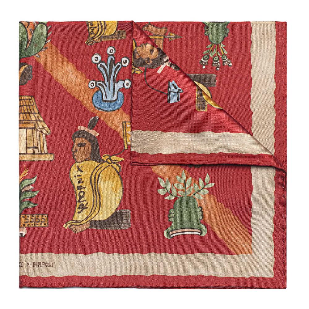 Rubinacci Foulard mendoza rosso Negozi Online
