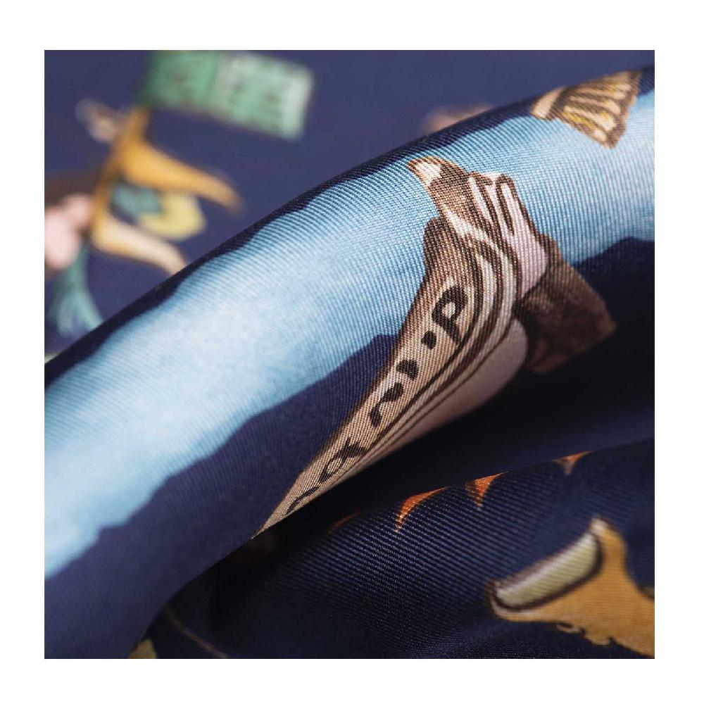 Rubinacci Foulard mendoza blu Promozione Limitata