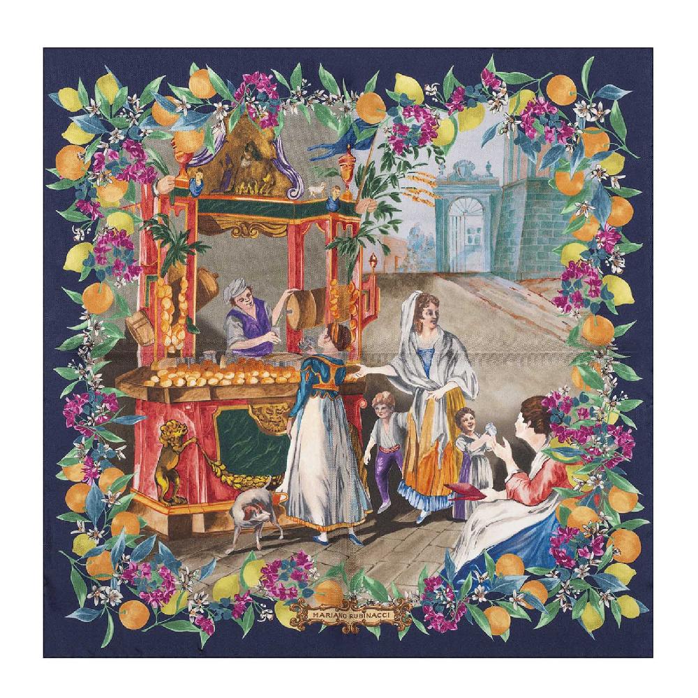 Rubinacci Foulard acquafrescaio blu Affare Del Giorno