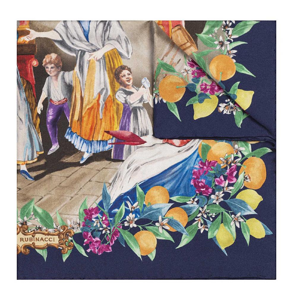 Rubinacci Foulard acquafrescaio blu Affare Del Giorno