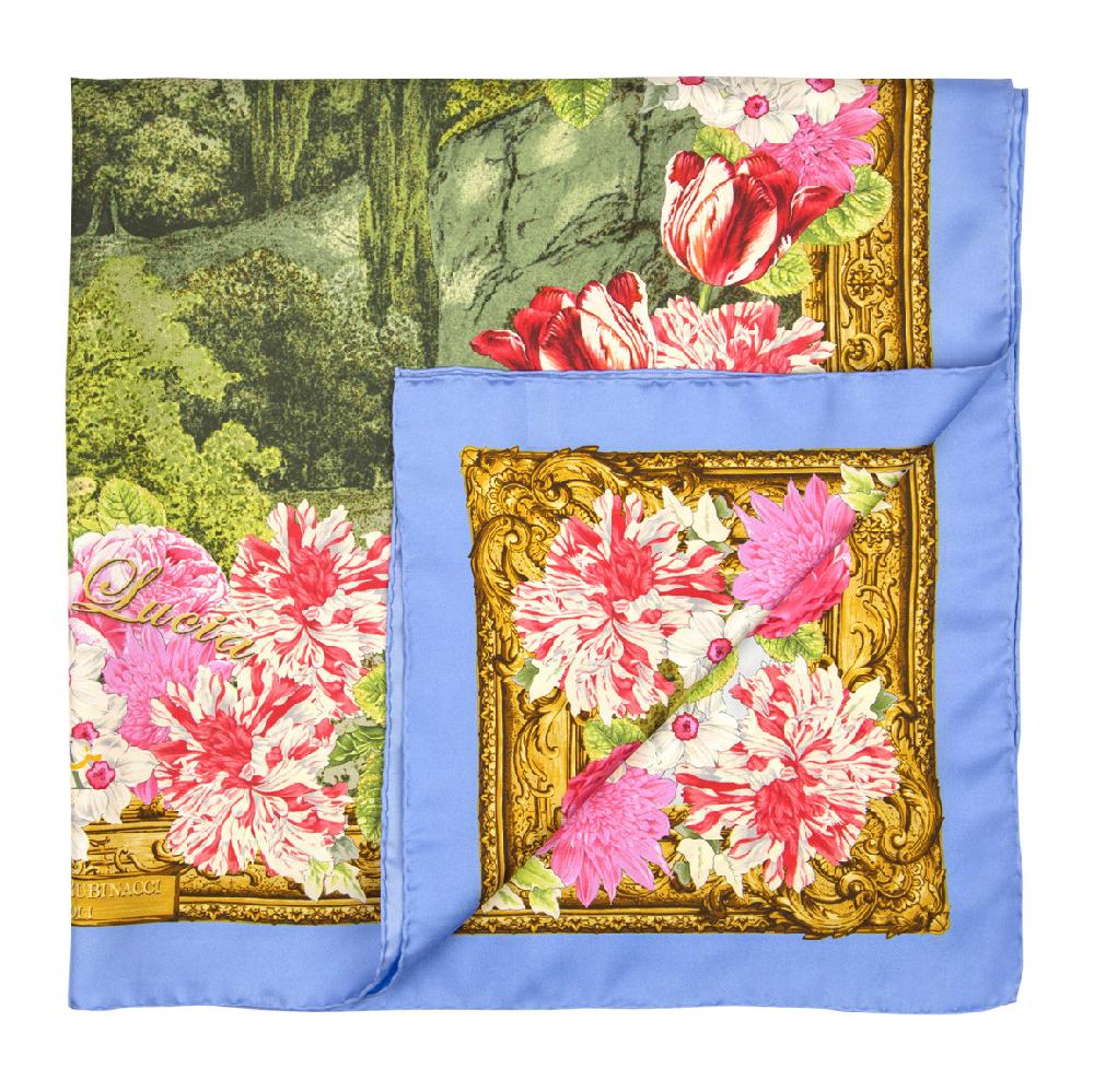 Rubinacci Foulard villa lucia azzurro Sconto