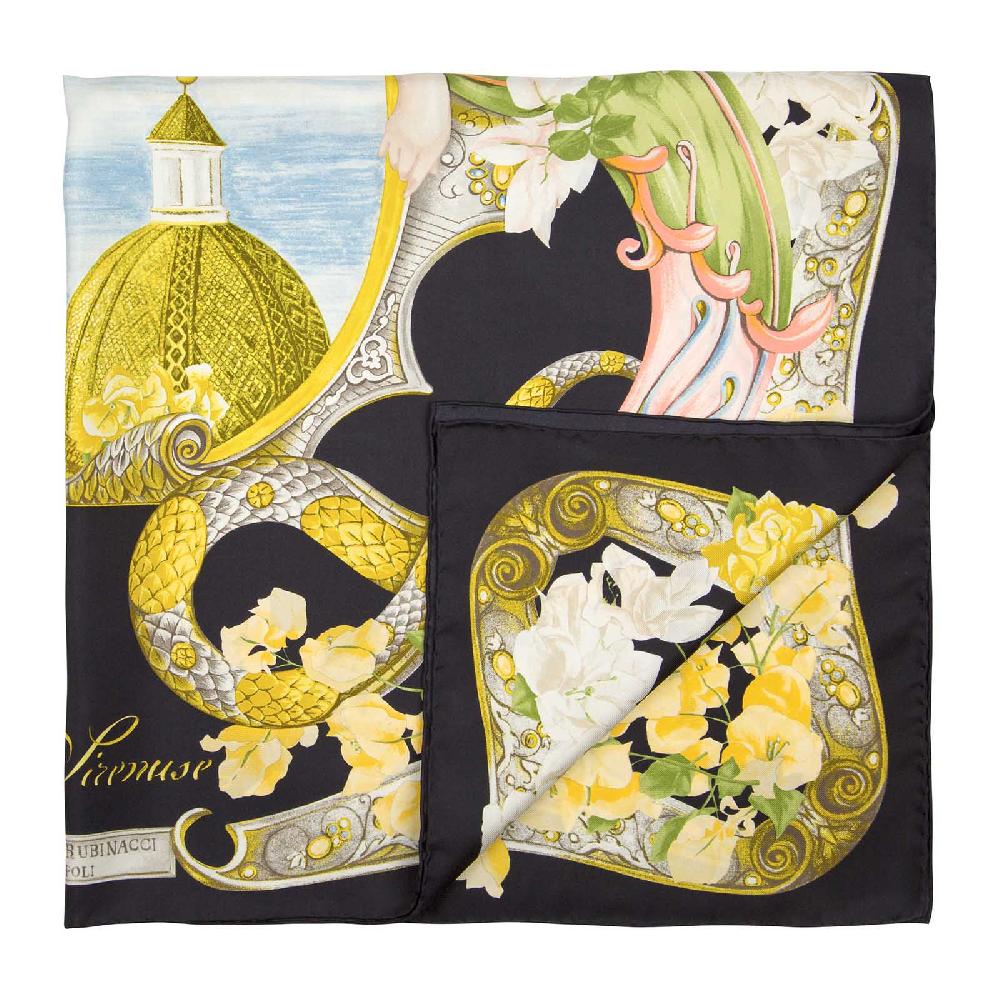Rubinacci Foulard sirenuse nero Outlet