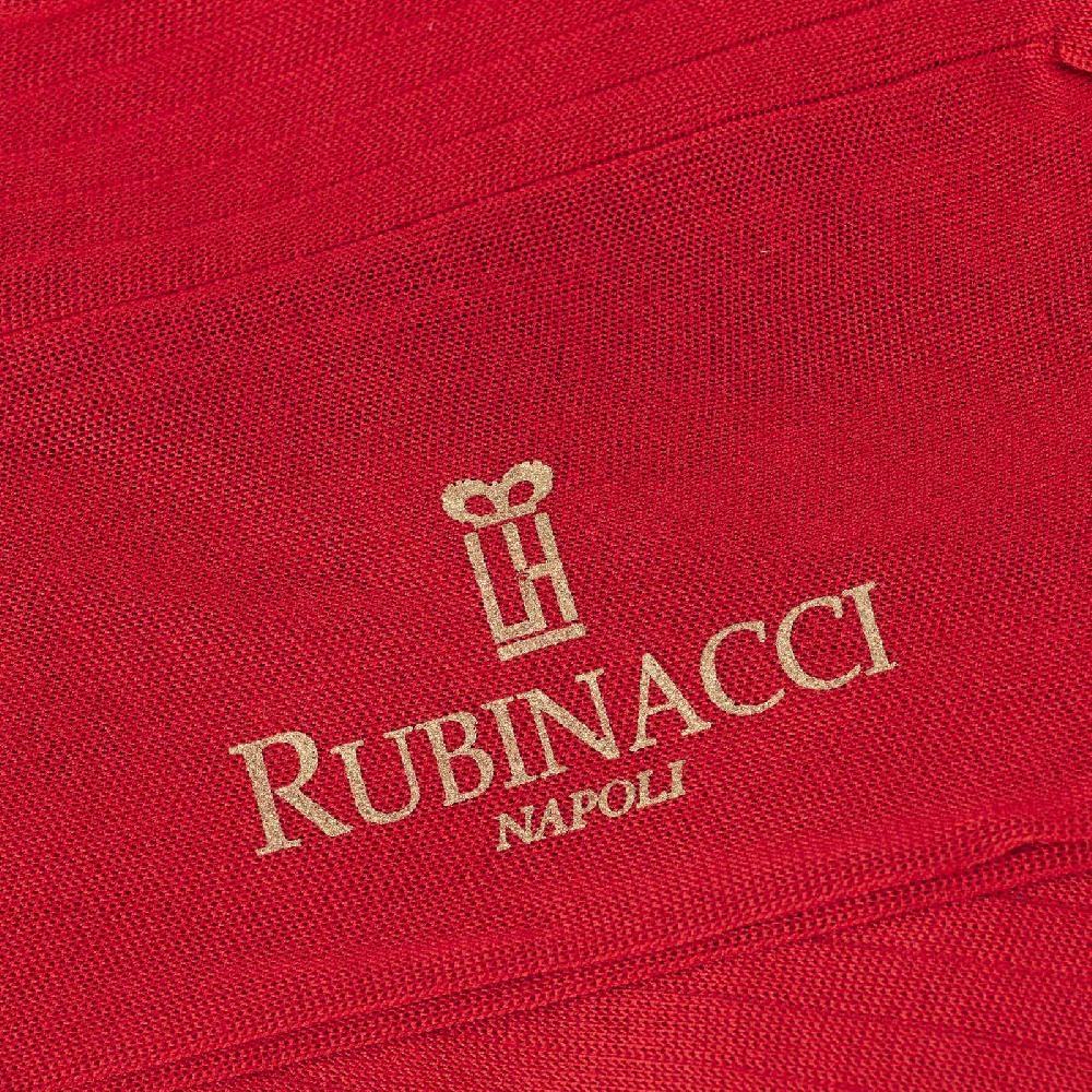 Rubinacci Calze in filo di Scozia a costina rosso Vendite Flash