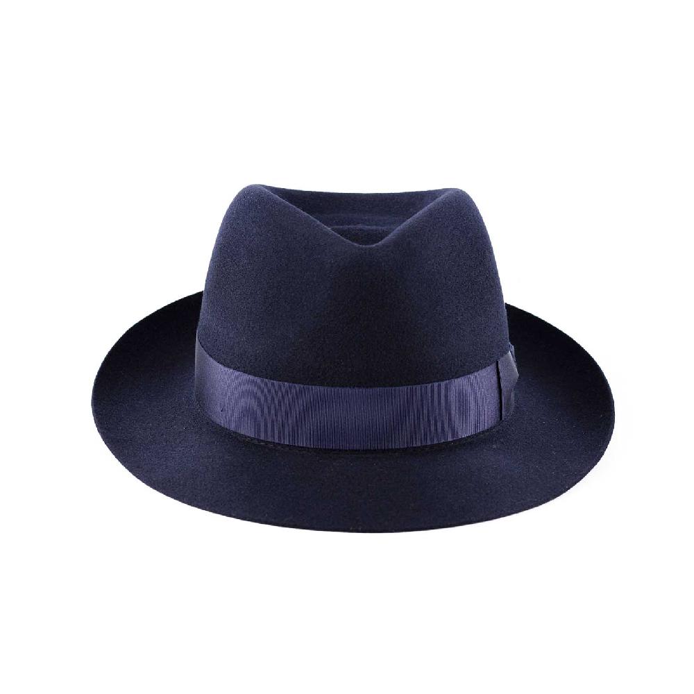 Rubinacci Fedora in lana blu Offerta speciale