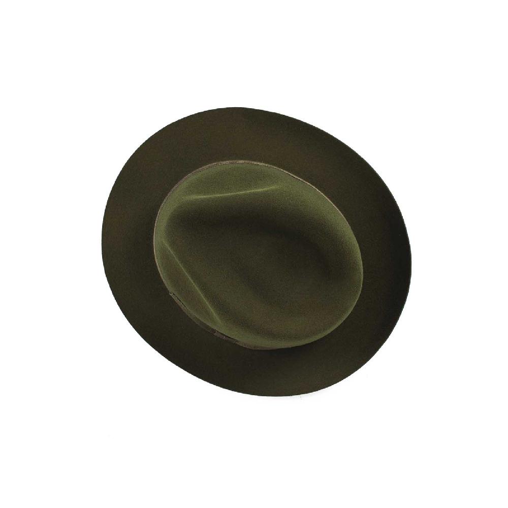 Rubinacci Fedora in lana verde Grande vendita