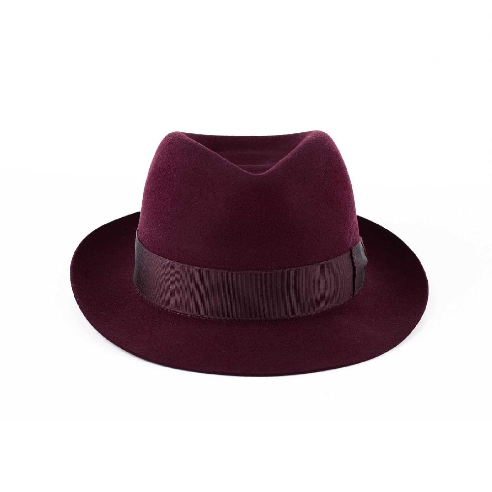Rubinacci Fedora in lana vino Flash Sale