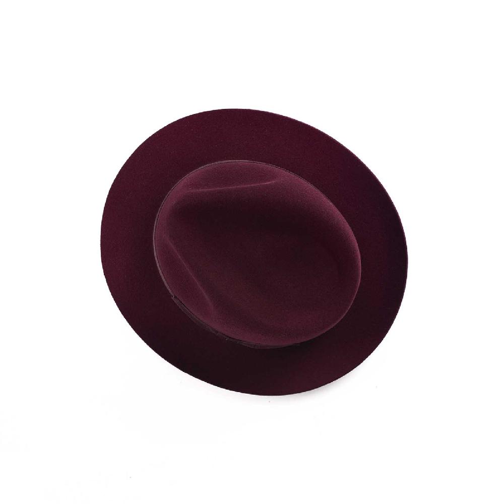 Rubinacci Fedora in lana vino Flash Sale