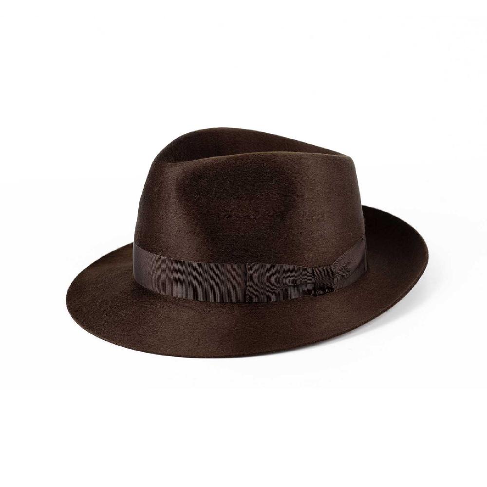 Rubinacci Fedora in cashmere testa di moro Vendite stagionali