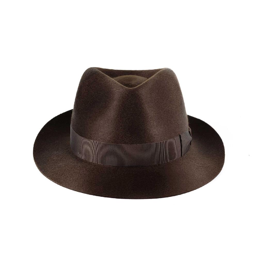 Rubinacci Fedora in cashmere testa di moro Vendite stagionali