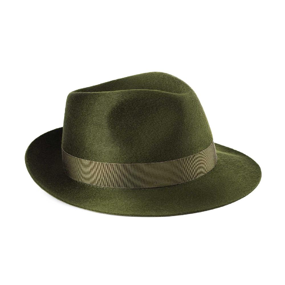 Rubinacci Fedora in cashmere verde Cyber Monday