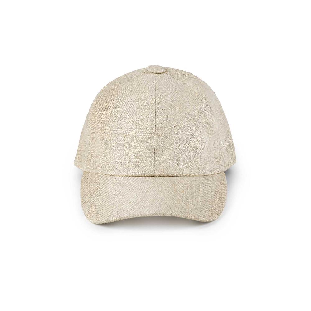 Rubinacci Cappello baseball in lino beige Offerta Pasqua