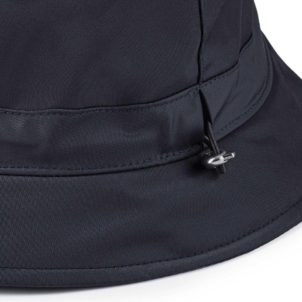 Rubinacci Cappello cloche in nylon blu Offerta Giorno del Papà