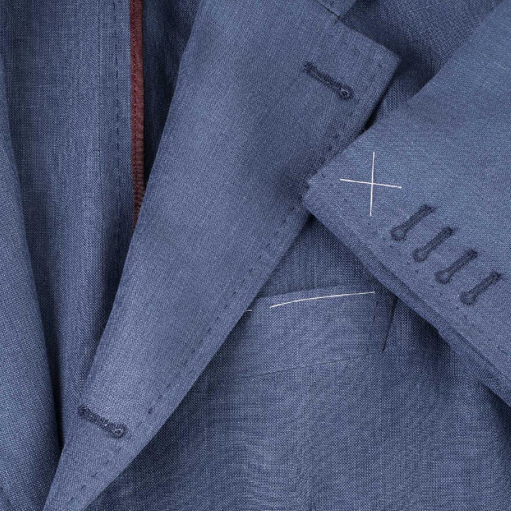 Rubinacci Giacca in lino denim Solo un giorno rimasto