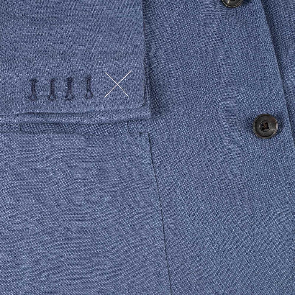 Rubinacci Giacca in lino denim Solo un giorno rimasto
