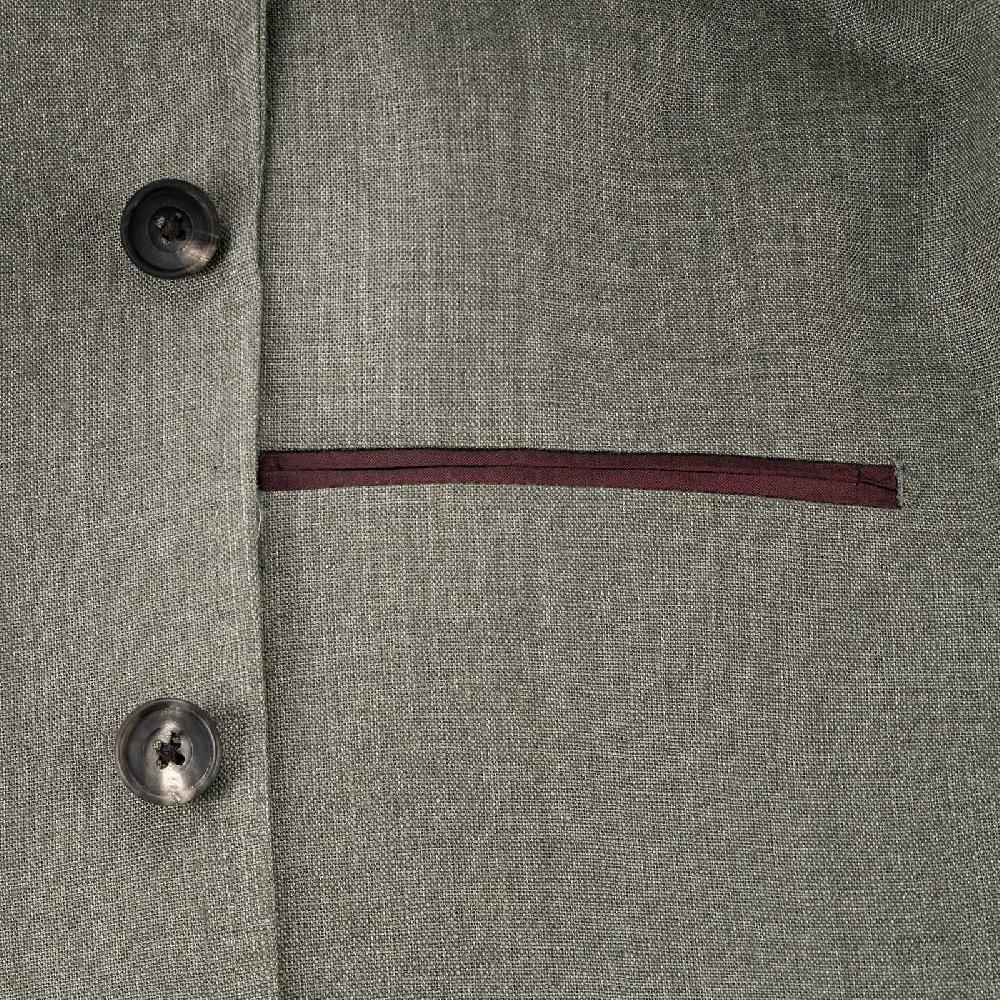 Rubinacci Giacca in lino verde militare Super sconto