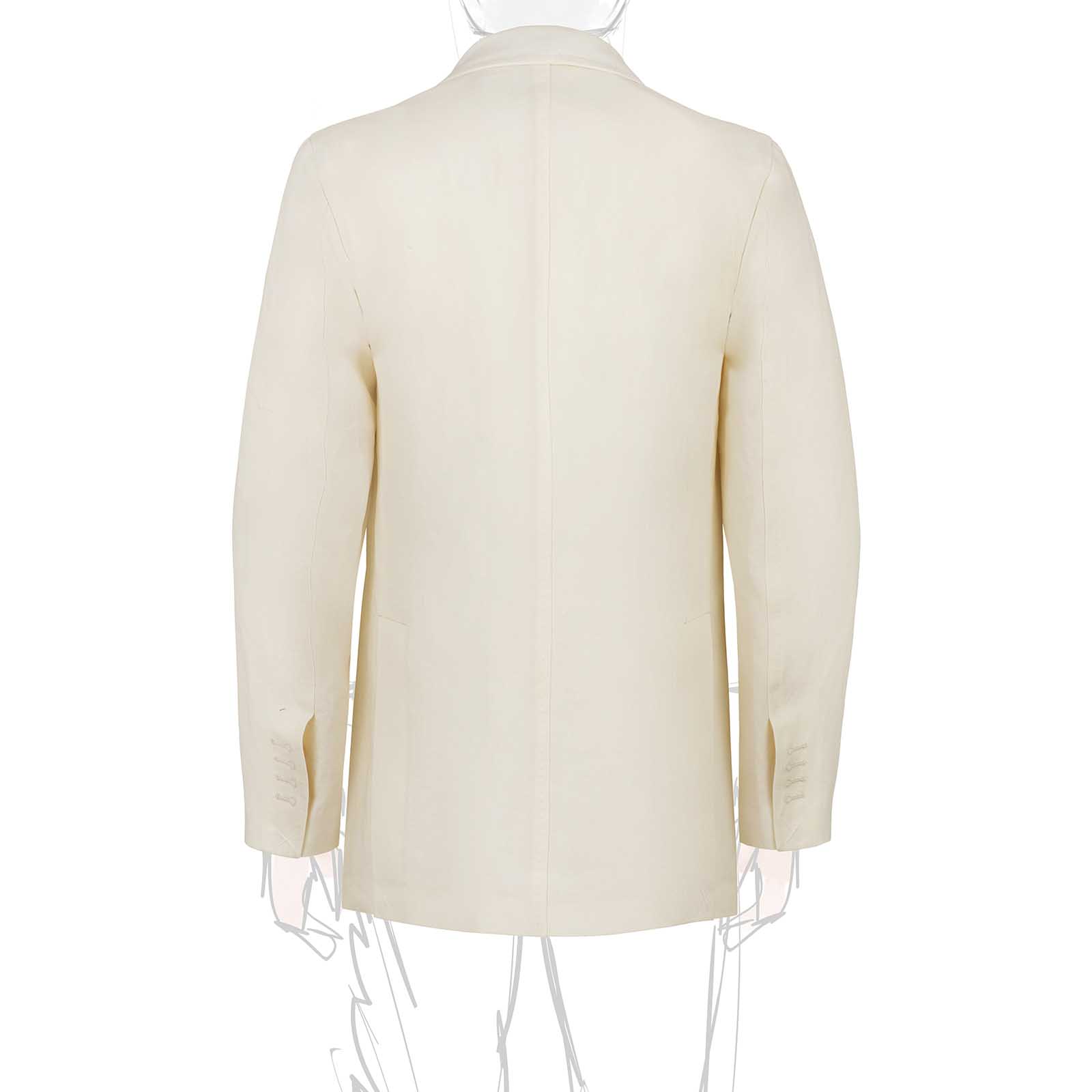 Rubinacci Giacca in lino bianco 50% di sconto con spedizione gratuita