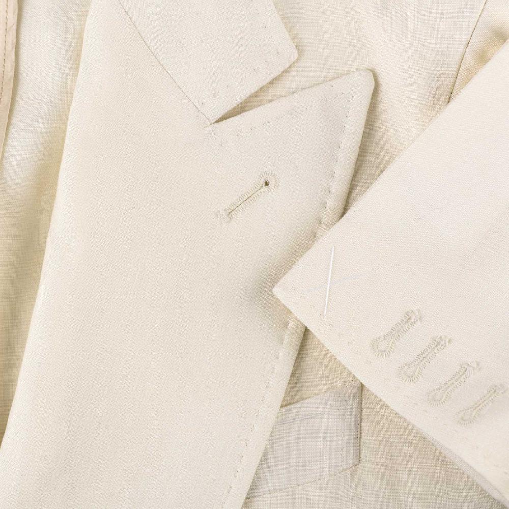 Rubinacci Giacca in lino bianco 50% di sconto con spedizione gratuita