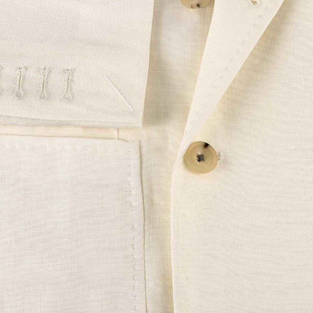 Rubinacci Giacca in lino bianco 50% di sconto con spedizione gratuita