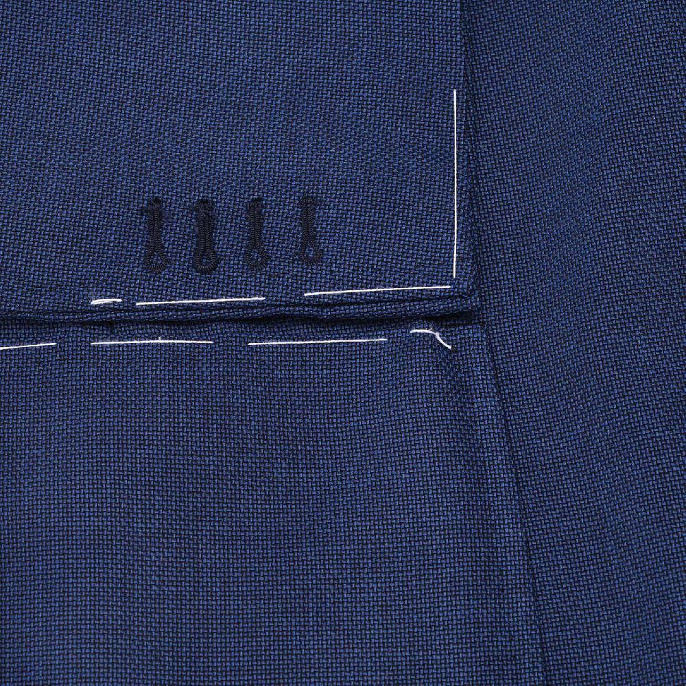 Rubinacci Giacca in lana blu super leggera Officina