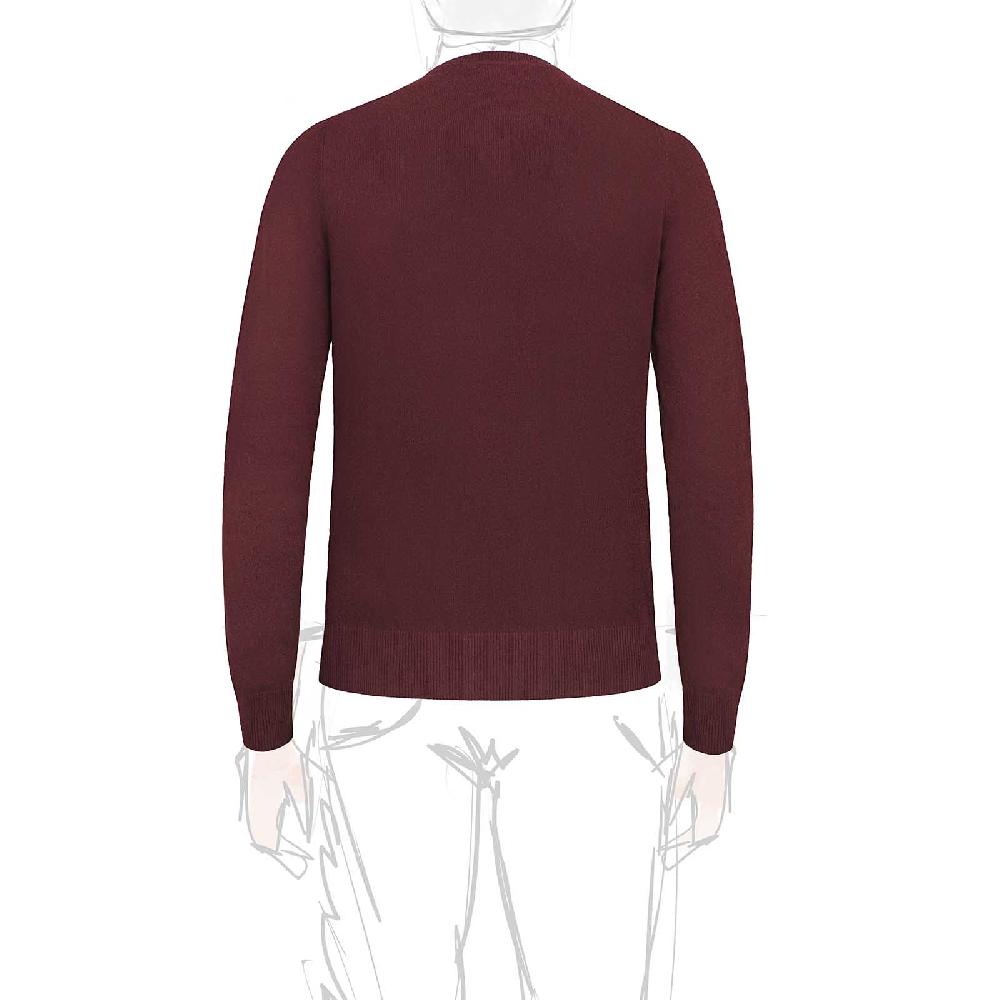 Rubinacci Girocollo in cashmere bordeaux Black Friday Prezzi