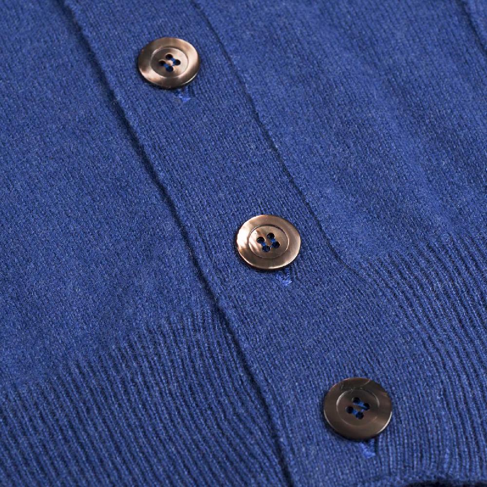 Rubinacci Gilet in cashmere ceruleo In vendita