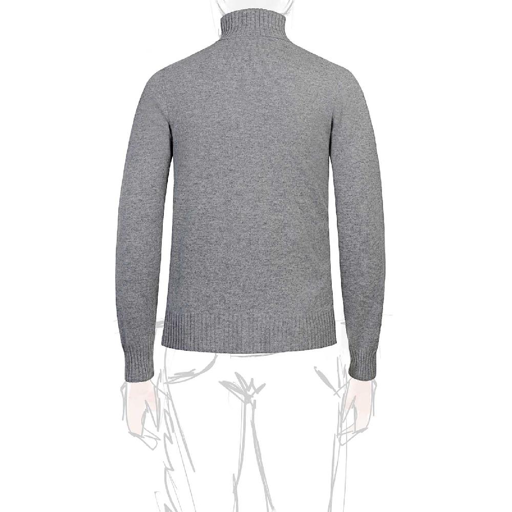 Rubinacci Collo alto in cashmere grigio 50% di sconto per tempo limitato