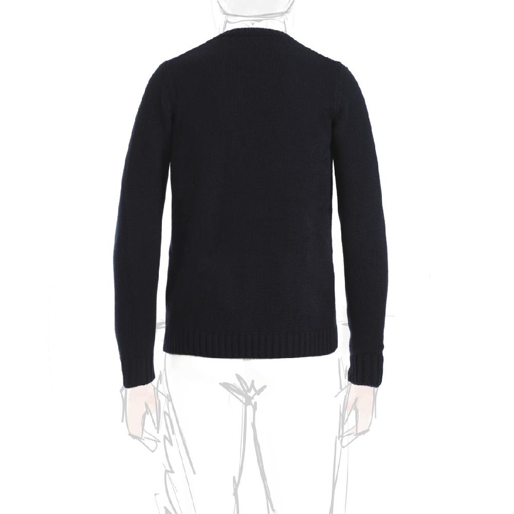 Rubinacci Girocollo in cashmere blu Sconti questo mese