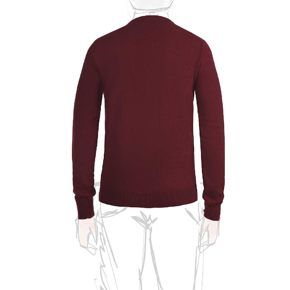 Rubinacci Girocollo in cashmere bordeaux chiaro 2025