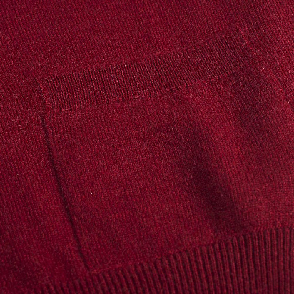Rubinacci Gilet in cashmere bordeaux chiaro In Linea
