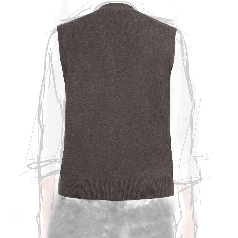 Rubinacci Gilet in cashmere tortora Nuovo