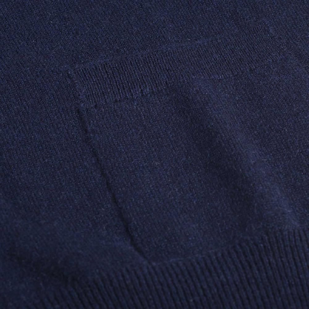 Rubinacci Gilet in cashmere blu navy Qualità