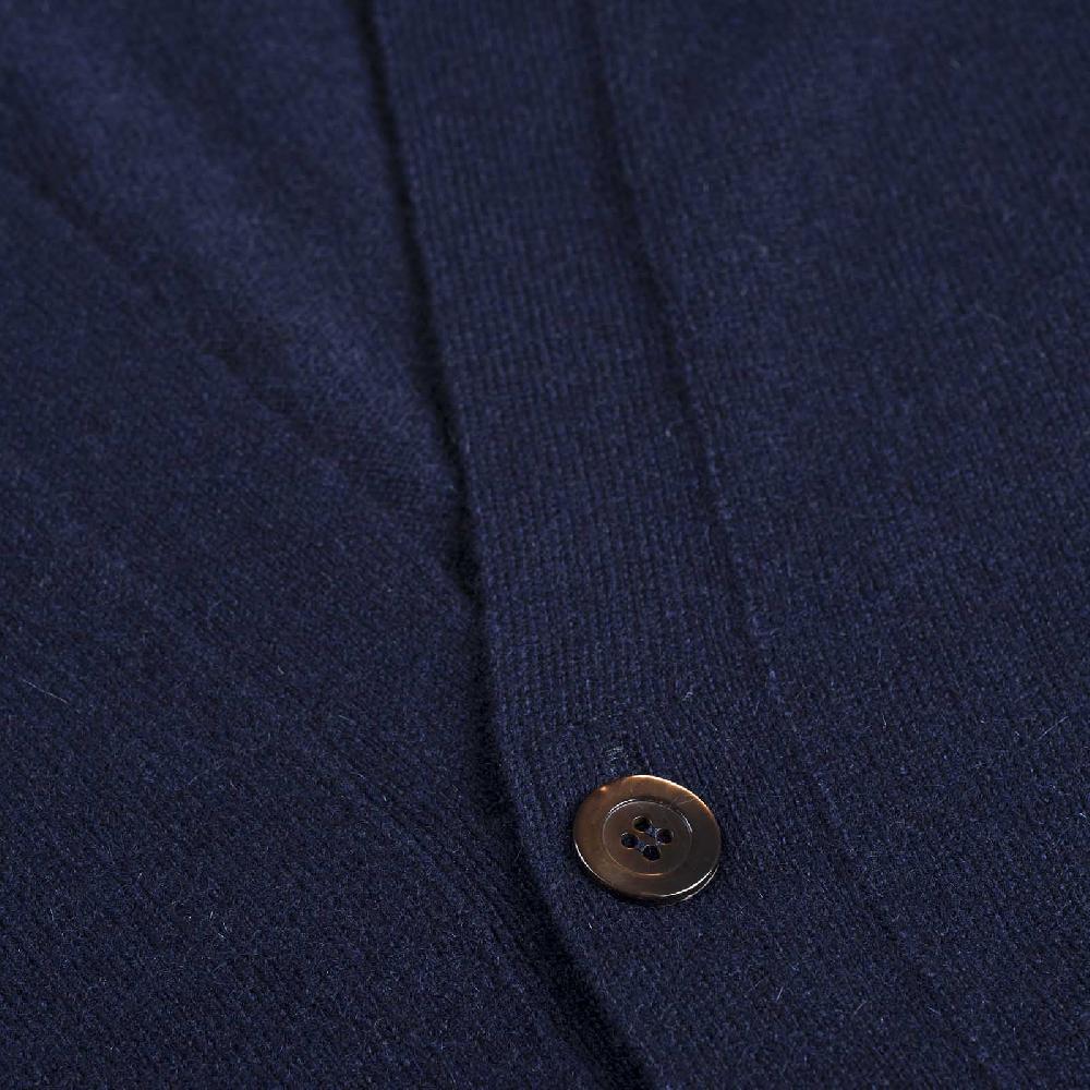 Rubinacci Gilet in cashmere blu navy Qualità